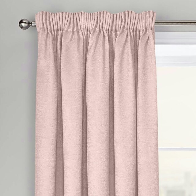 Rackhams Westwood Dimout Pencil Pleat Curtains - 117cm x 137cm - Blush - image 1