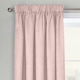 Rackhams Westwood Dimout Pencil Pleat Curtains - 117cm x 137cm - Blush - thumbnail 1