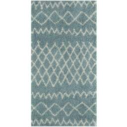 Rackhams Moroccan Duck Egg Blue Shaggy Rug - 950 - 80X150 cm - thumbnail 1