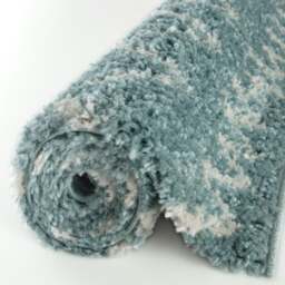 Rackhams Moroccan Duck Egg Blue Shaggy Rug - 950 - 80X150 cm - thumbnail 6