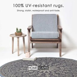 Rackhams Round Outdoor Rug Luxury Waterproof Reversible, For Garden, Mandala - 170 x 170 cm - thumbnail 2