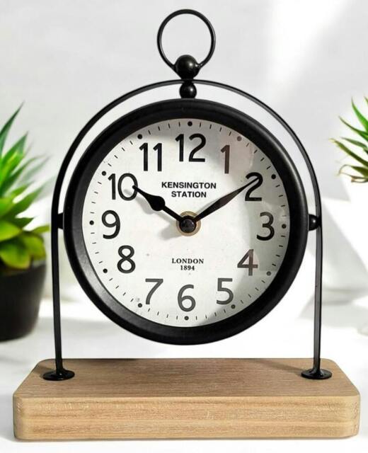 Rackhams Acacia Home 22CM TABLE CLOCK