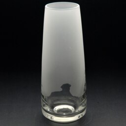 Rackhams Labrador Dog Glass Bud Vase - Hand Etched/Engraved Gift - thumbnail 3