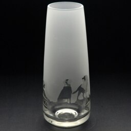 Rackhams Labrador Dog Glass Bud Vase - Hand Etched/Engraved Gift - thumbnail 4