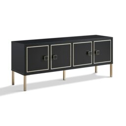 Rackhams MIA Large TV Cabinet - Black / Bronze - thumbnail 3