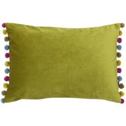 Rackhams Fiesta Rectangle Cushion Cover - Bamboo/Multi - 35 x 50cm - Bamboo/Multi - 100% Polyester