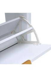 Rackhams Flip Down Wood Shoe Cabinet in White - White - thumbnail 5