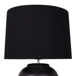 Rackhams Belen Black Ceramic Table Lamp - thumbnail 5