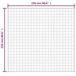 Rackhams Weighted Blanket Grey 220x230 cm King 15 kg Fabric - thumbnail 6