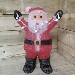 Rackhams 49cm LED Indoor Outdoor Acrylic Santa Christmas Decoration - thumbnail 6