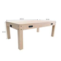 Rackhams 7-In-1 Games Table - Oak - thumbnail 5