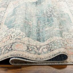 Rackhams Becki Owens Marlene-Vintage Blue Grey Traditional Vintage Boho Rug - 198 x 275 cm - thumbnail 3