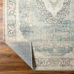 Rackhams Becki Owens Marlene-Vintage Blue Grey Traditional Vintage Boho Rug - 198 x 275 cm - thumbnail 4