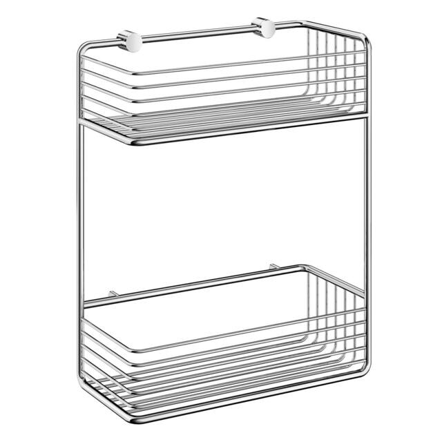 Rackhams Polished Chrome Double Shower Basket
