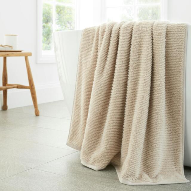 Rackhams Soft Zero Twist Spa Cotton Towel Natural - Bath Towel - Natural - image 1