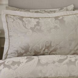 Rackhams Opulent Jacquard Quilted Pillow sham Pair Champagne Gold - Champagne Gold