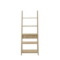 Rackhams Riva Retro 5 Tier Ladder Bookcase Display Shelf Unit - Black - thumbnail 3