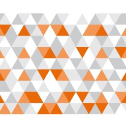 Rackhams Geometric Wall Mural - Tangerine - Large - W350cm x H280cm - thumbnail 2