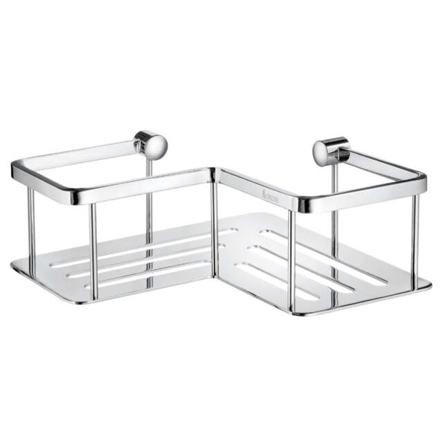 Rackhams Polished Chrome Corner Shower Basket
