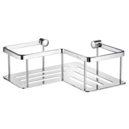 Rackhams Polished Chrome Corner Shower Basket