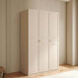 Rackhams Leclerc Tall Wooden Wardrobe, White - 160 x 52 x 240cm - thumbnail 3