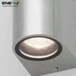 Rackhams Up-Down Wall Light Silver Housing, Indoor / Outdoor, GU10 Fitting, IP44 Up-Down Outdoor Wall Light (Max 35Wx2) - thumbnail 5