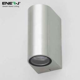 Rackhams Up-Down Wall Light Silver Housing, Indoor / Outdoor, GU10 Fitting, IP44 Up-Down Outdoor Wall Light (Max 35Wx2) - thumbnail 3
