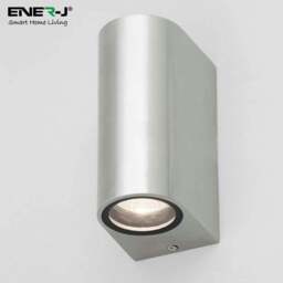 Rackhams Up-Down Wall Light Silver Housing, Indoor / Outdoor, GU10 Fitting, IP44 Up-Down Outdoor Wall Light (Max 35Wx2) - thumbnail 4