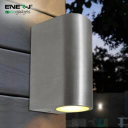 Rackhams Up-Down Wall Light Silver Housing, Indoor / Outdoor, GU10 Fitting, IP44 Up-Down Outdoor Wall Light (Max 35Wx2) - thumbnail 6