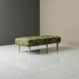 Rackhams Luxury Upholstered Bedroom Bench – Elegant End of Bed Seating - Handcrafted UK Bench by istools - 48 x 48 Inches (120 x 120cm) - thumbnail 4
