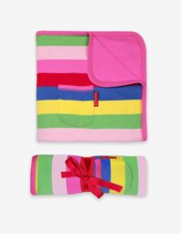 Rackhams Organic Girly Stripe Blanket - thumbnail 1