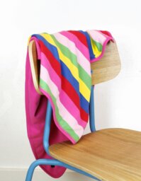 Rackhams Organic Girly Stripe Blanket - thumbnail 2