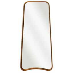 Rackhams Kurva Gold Metal Frame Full Length Mirror - 122cm x 58cm - Black - thumbnail 6