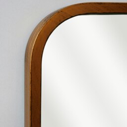 Rackhams Kurva Gold Metal Frame Full Length Mirror - 122cm x 58cm - Black - thumbnail 4