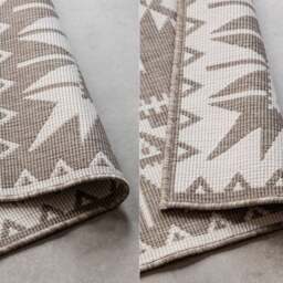 Rackhams Dynamic Indoor & Outdoor Reversible Beige Rug - 160X230 cm - thumbnail 3