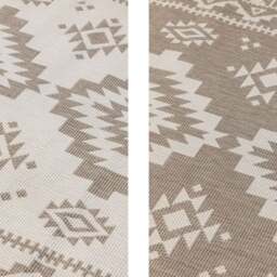 Rackhams Dynamic Indoor & Outdoor Reversible Beige Rug - 160X230 cm - thumbnail 2
