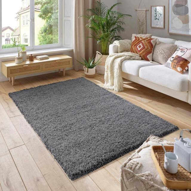 Rackhams Shaggy Rug - Dark Grey - 60cm x 110cm (2ft x 3.5ft) - image 1