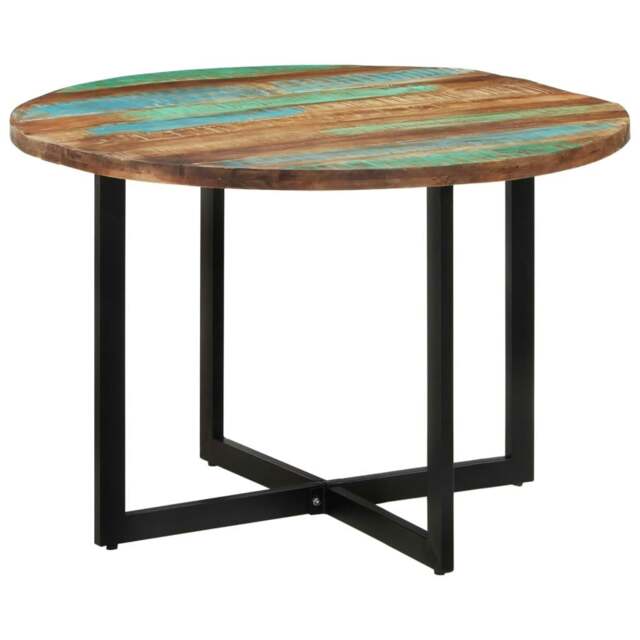 Rackhams Dining Table 110x75 cm Solid Wood Reclaimed