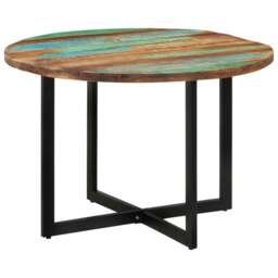 Rackhams Dining Table 110x75 cm Solid Wood Reclaimed