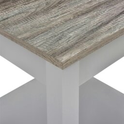 Rackhams Carver coffee table with 1 shelf in grey - Grey - thumbnail 2