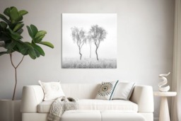 Rackhams Birch Trio - Framed Print 20 x 20 inch - thumbnail 3