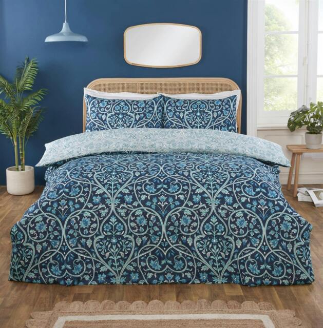 Rackhams Harrow Blue Duvet Cover Set - Double