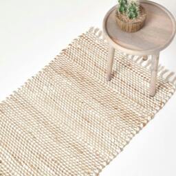 Rackhams Horizon Neutral Chevron Hemp Chindi Rug - 90 x 150 cm - thumbnail 2