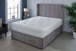 Rackhams Sirocco Airflow Hybrid Mattress - 18cm Deep, Spring & Memory Fibre Support - White - 1 - 4ft Small Double Mattress (120cm x 190cm) - thumbnail 1