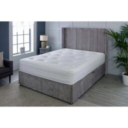 Rackhams Sirocco Airflow Hybrid Mattress - 18cm Deep, Spring & Memory Fibre Support - White - 1 - 4ft Small Double Mattress (120cm x 190cm) - thumbnail 4
