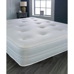 Rackhams Sirocco Airflow Hybrid Mattress - 18cm Deep, Spring & Memory Fibre Support - White - 1 - 4ft Small Double Mattress (120cm x 190cm) - thumbnail 3