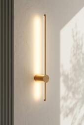 Rackhams 360 Degree Rotatable LED Straight Wall Light Warm Light 60cm - Gold - thumbnail 1
