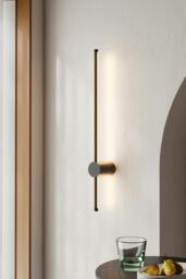 Rackhams 360 Degree Rotatable LED Straight Wall Light Warm Light 60cm - Gold - thumbnail 4