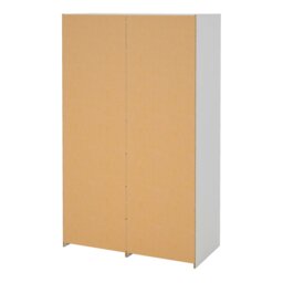 Rackhams Line Wardrobe with 2 Sliding Doors and 4 Drawers, White - White - Malemine - 1 - thumbnail 5