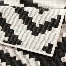 Rackhams Malta Reversible Indoor-Outdoor Black Rug - 160X230 cm - thumbnail 2